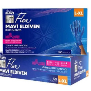 Reflex Flex Mavi Pudrasız  Eldiven 100'lü L - XL