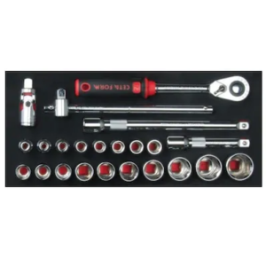 Ceta Form C20-E23H2 23 Parça 1/2” 6 Köşe Lokma Anahtar Takımı
