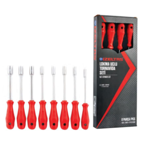 İzeltaş Lokma Uçlu Tornavida Takımı (8 Parça, mm)