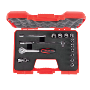 İzeltaş 1/4” Altı Köşe Lokma Anahtar Takımı (15 parça, mm)