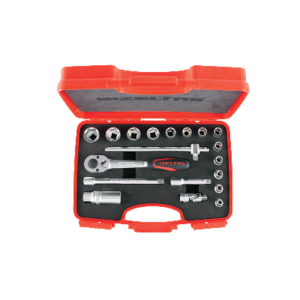 İzeltaş 3/8” Altı Köşe Lokma Anahtar Takımı (19 parça, mm)